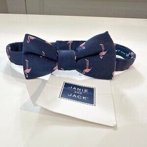 NWT Janie and Jack flamingo Velcro bowtie